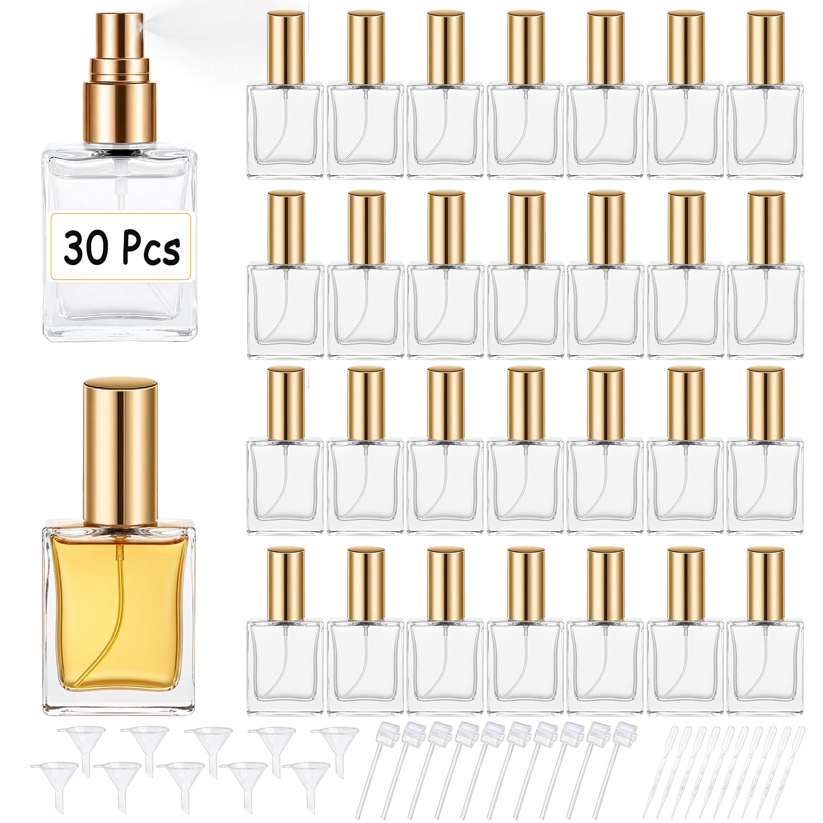 Perfume Fragrance Liquid - High quality 30 15ml clear glass