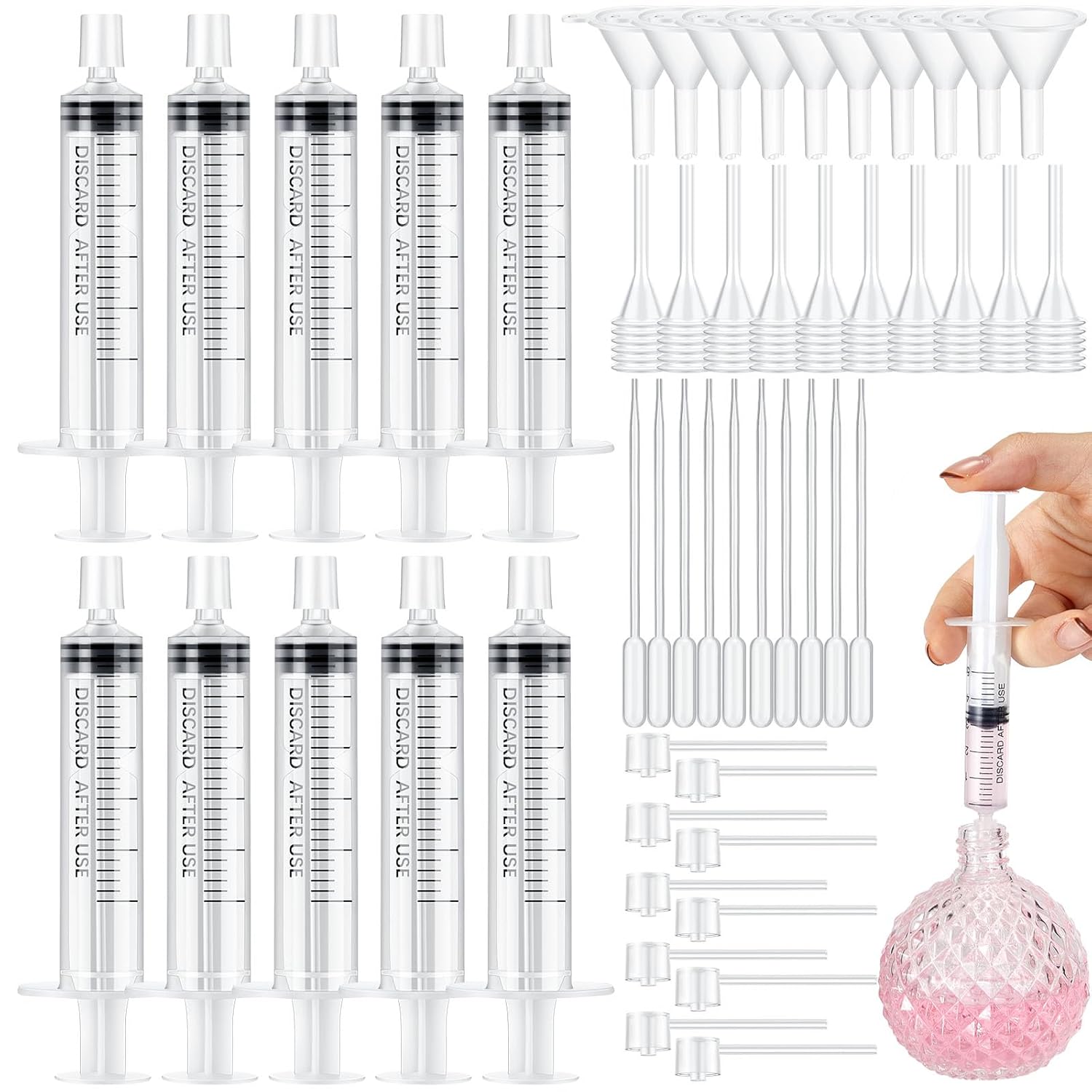 Perfume Fragrance Liquid - 25/50PCS perfume refill pump tool transfer