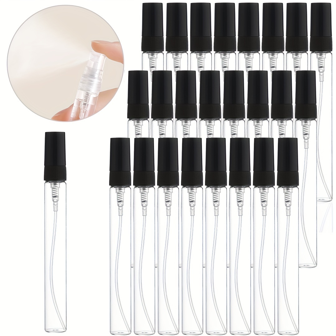 Oud Perfume Spray - 25pcs 10ml Refillable Empty Portable Glass