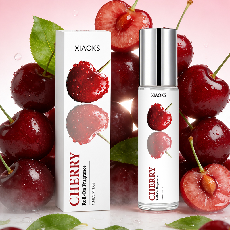 Perfume Light Fragrance - Women's Cherry-Scented Roll-On Perfume, Featuring a