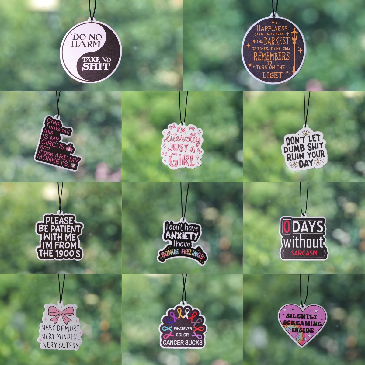 Fragrance Quotes - Pink Love Bow Quotes Car Aromatherapy