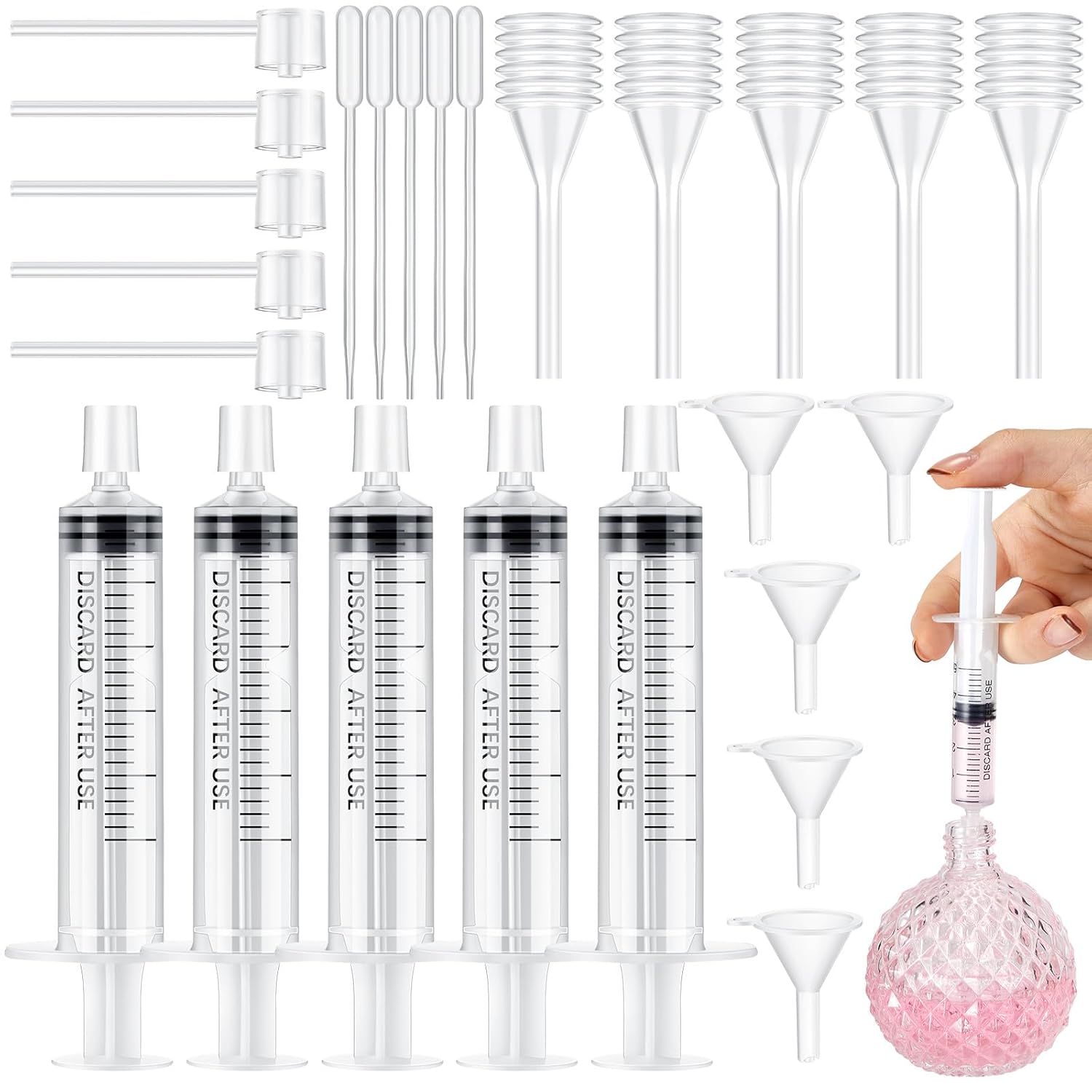 25/50PCS  perfume refill pump  - огляд і ціна Perfume Fragrance Liquid