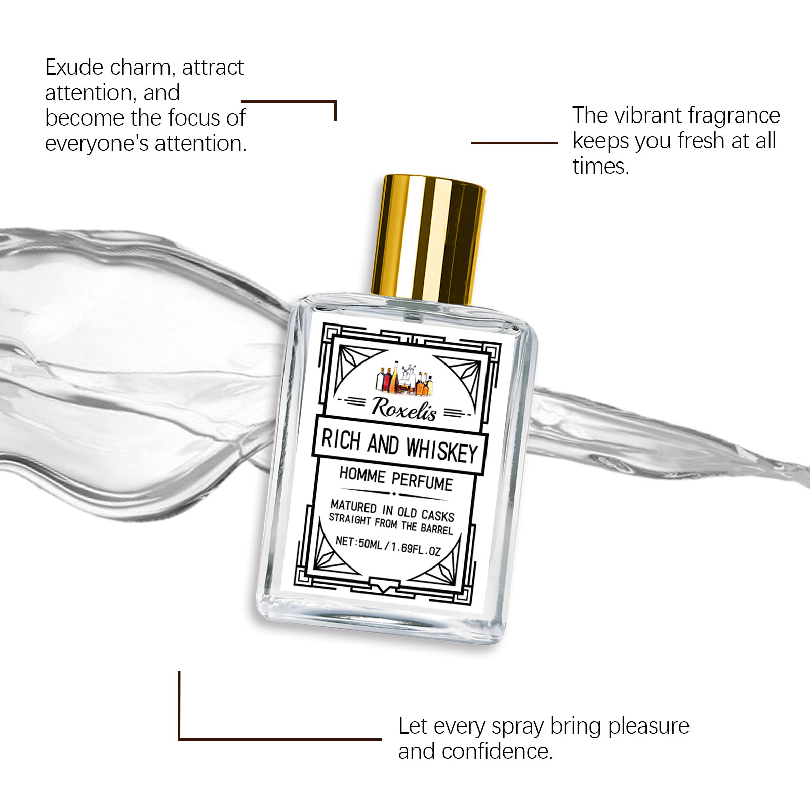 Roxelis 50ml Charm Whisky Men' - огляд і ціна Perfume Fragrance Man